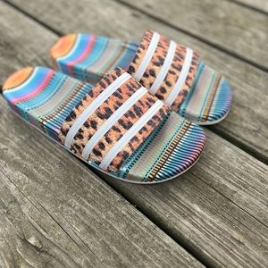 Adidas Adilette Brazilian Dance Slides Sz 10